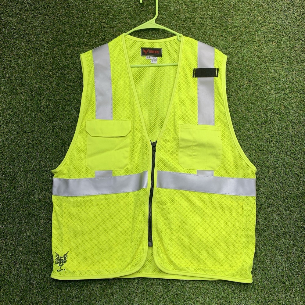 Drifire FR Vest Mens Large VNT99222XXXXL Solid Deluxe Vest Class 2 DRIFIRE NWOT